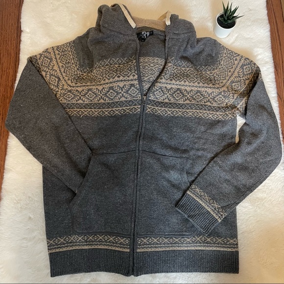 Simons LE31 cozy wool zipup pattern sweater - Picture 2 of 7